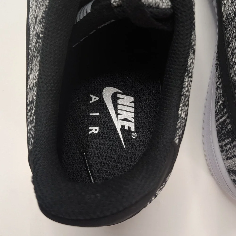 Nike Air Force 1 Ultra Flyknit Low Black White Grey Men's 11.5 817419-002